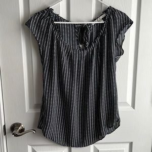 Heart blouse with tie around neck in back